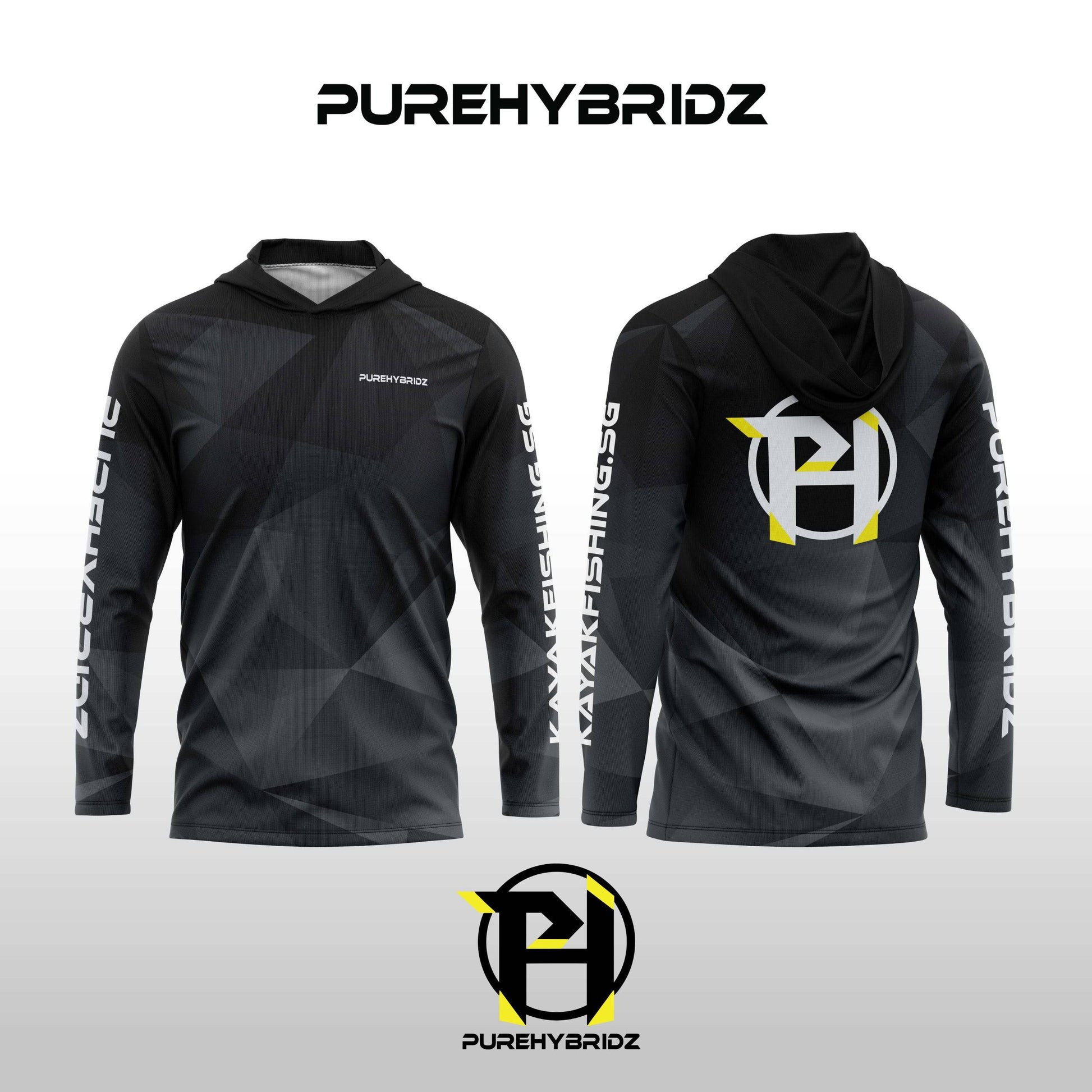 Purehybridz kayak fishing jersey with hoodie